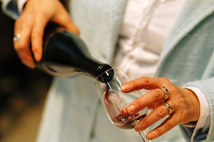 The enjoyment of red wine